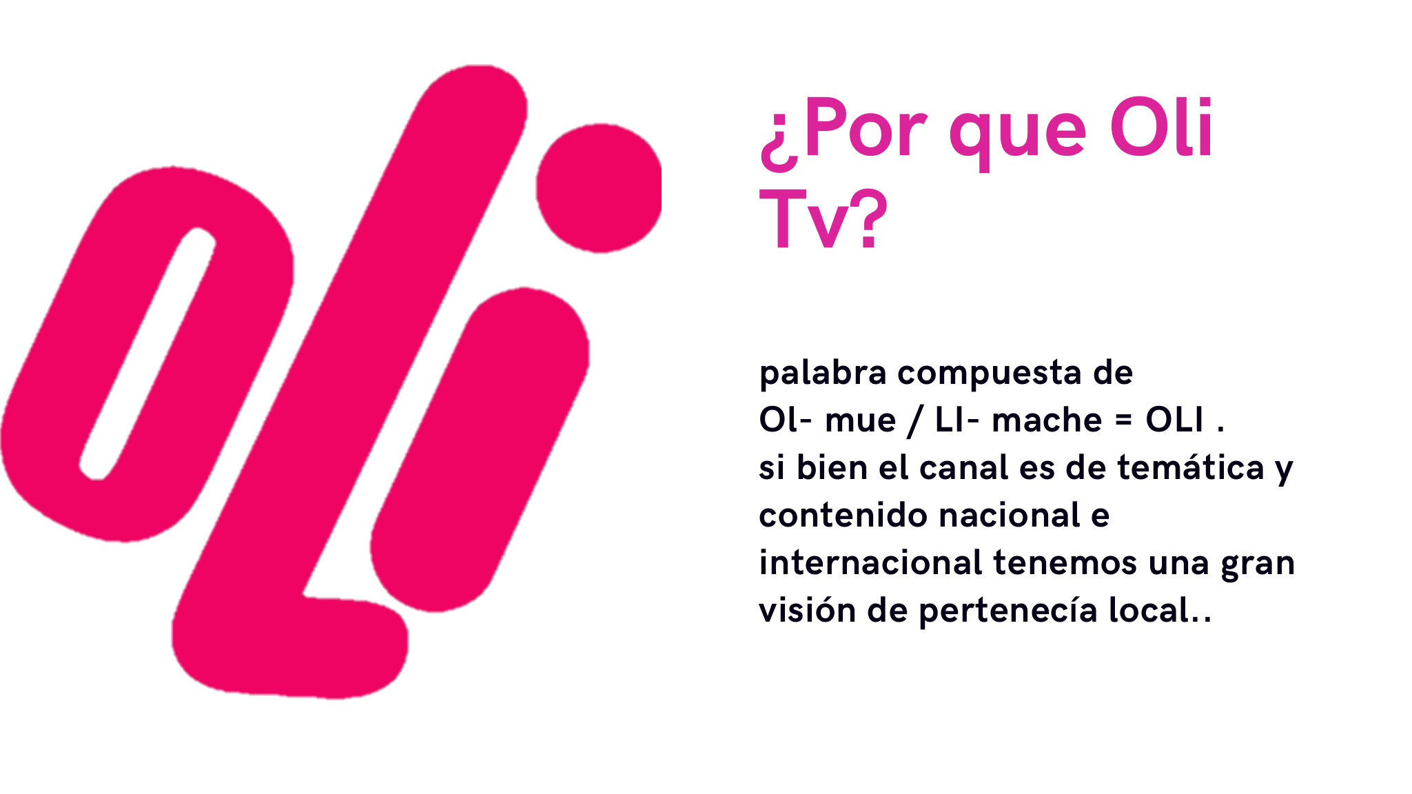 Oli TV presentación página 2