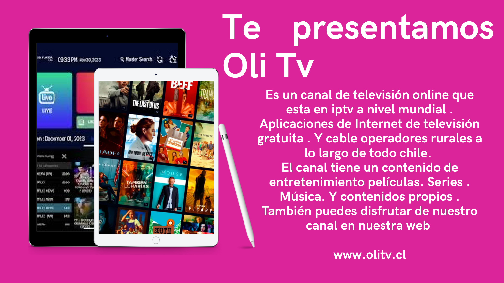 Oli TV presentación página 3